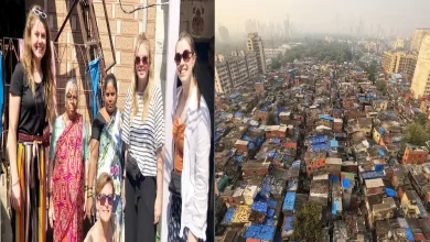 A photo of a Dharavi slum in Mumbai, India