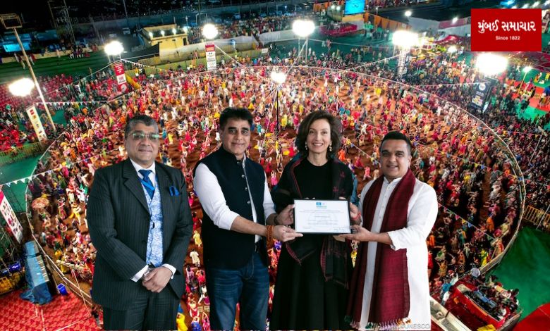 Garba receives global recognition, awarded UNESCO Intangible Cultural Heritage certificate in Paris
