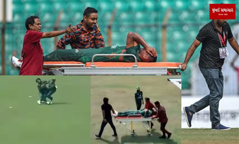 BAN VS SL: Four players injured in one match, two had to be carried off on stretchers