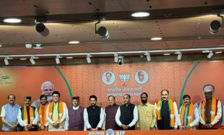 Lok Sabha Elections 2024: Nine former MLAs from Himachal join BJP