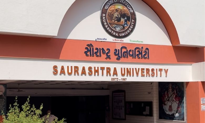 What is the future of Saurashtra University which relies on temporary employees?