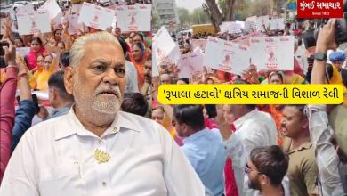 rally of the Kshatriya community in Ahmedabad with the demand of 'Remove Rupala'