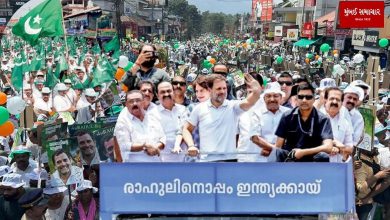 Muslim League flags missing from Rahul Gandhi's road show in Wayanad, Left and BJP attack Congress