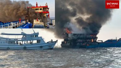 Tourists jump to save lives as ferry catches fire in Thailand