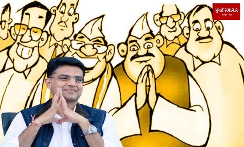 Even though the elections are near, the Congress is still busy convincing the angry leaders, Sachin Pilot has been