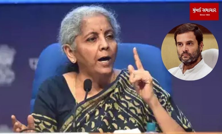 "Rahul Gandhi can't save his party's 'flag', what will the country run"? Nirmala Sitharaman