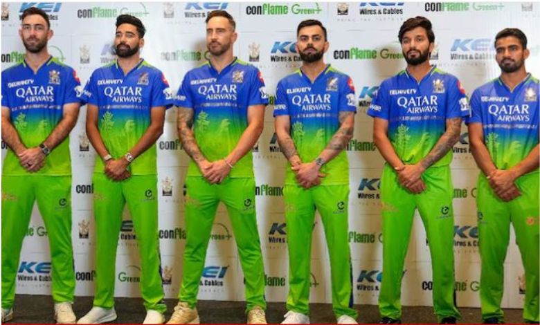 Why are Bangalore players playing in green today? Why chose the ground of Kolkata instead of Bangalore?