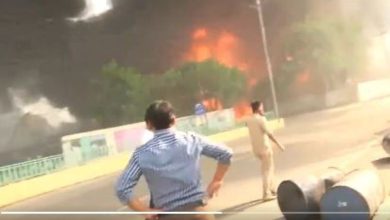 Fierce fire in transformer godown in Raipur: 1,500 transformers gutted