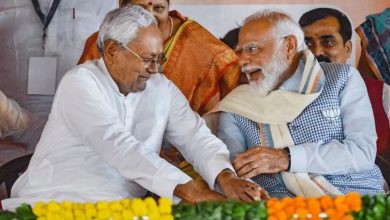 Nitish Kumar grabbed PM Modi's feet after slipping his tongue in Sabha? RJD leader Tejashwi Yadav said?