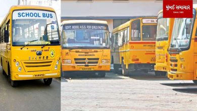 The school bus driver's agitation against the decision of the state government...