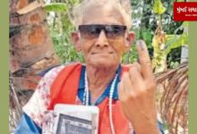 In Kerala, a male voter arrived dressed as a woman to vote, election officials realized the mistake