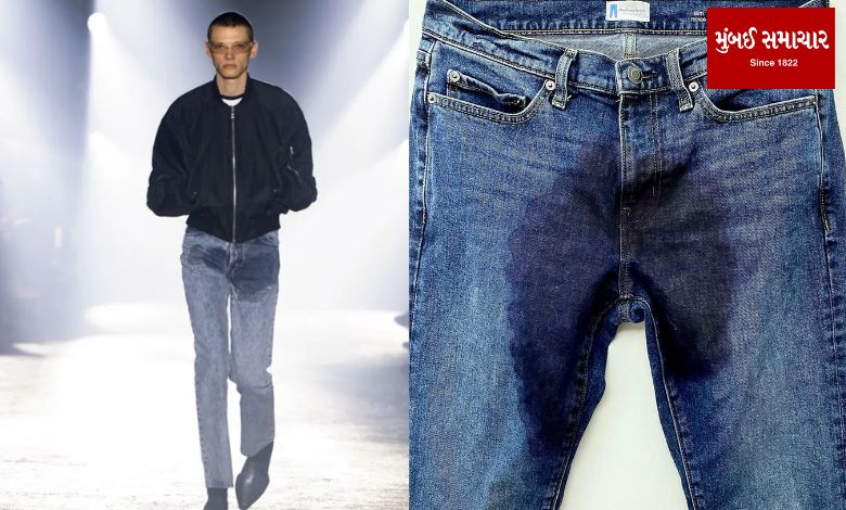 Now such stained jeans in the market, would you buy them…..?