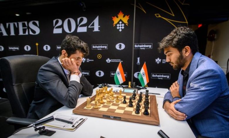 A fierce contest between three Indians in a top chess competition