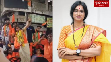 A case has been filed against a BJP candidate Madhavi Lata for pointing an arrow