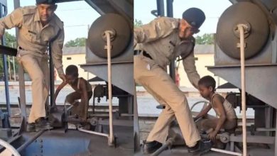 RPF rescued a child who sat between the wheels of a goods train