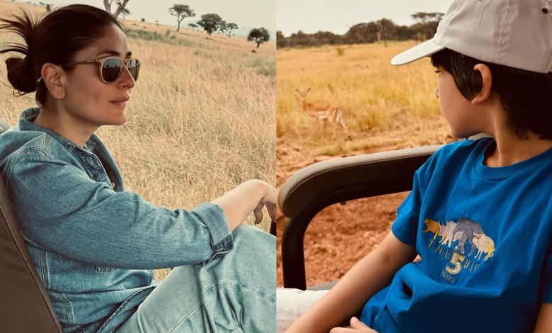 Kareena is enjoying a vacation in Tanzania with her son Taimur, sharing pictures on social media