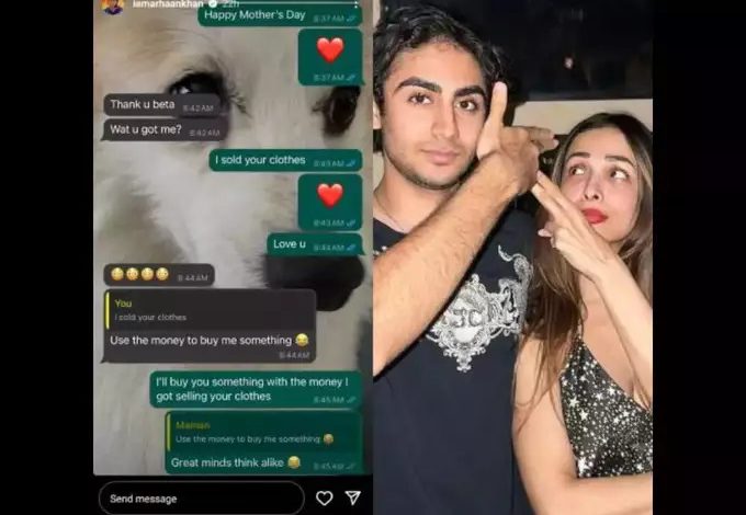 Malaika Arora's personal chat with Arhaan Khan's son has gone viral... If you read...