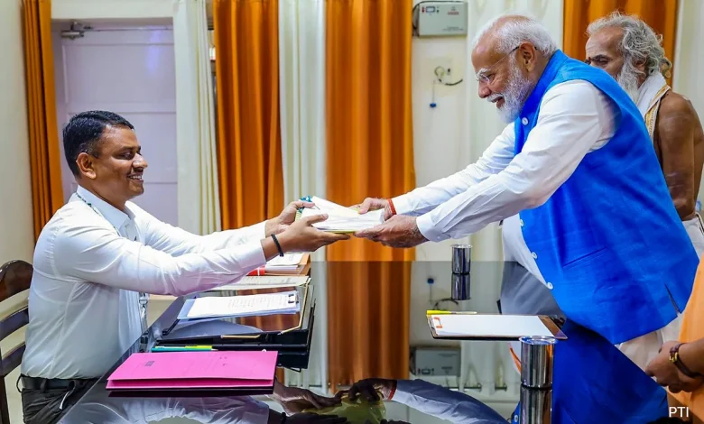 Prime Minister Narendra Modi files nomination papers for Lok Sabha seat in Varanasi: Union Ministers and Chief Ministers present