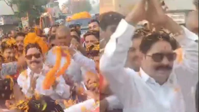 Former MLA released from jail on parole, conducts mega road show for JDU candidate in Bihar