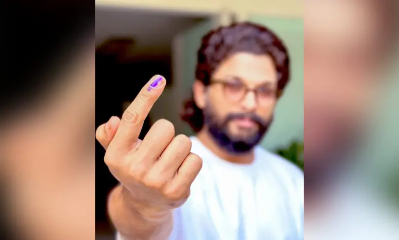 Actor Allu Arjun Vote Mumbai Samachar