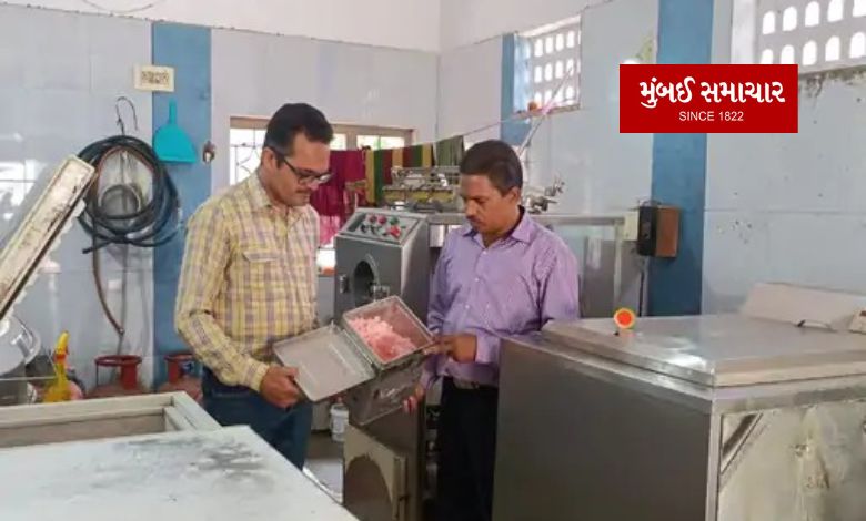 Tawai, food department raids Delight Ice Cream on ice cream makers in Rajkot