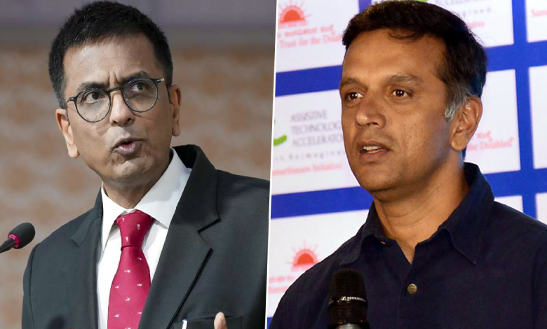 CJI Chandrachud compare rahul dravid