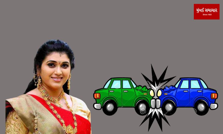 This South actress died in a road accident, the actor and sister who were traveling with her were injured...