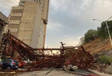 Metal parking tower collapses in Wadala