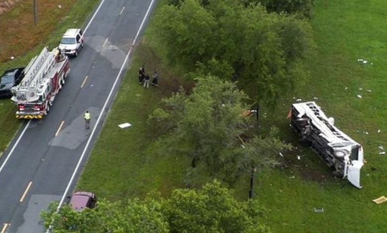 Eight killed in bus accident in Florida: 40 injured