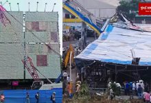 Navi Mumbai Municipal Corporation removed so many hoardings in three days...