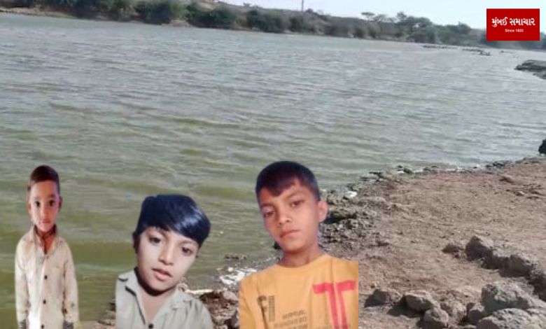 3 children die before bathing in lake in Varshamedi village of Morbi