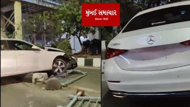 70 lakh Mercedes car scrapped after woman loses control of steering wheel in Surat