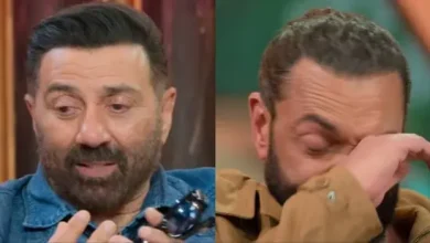 What happened is that matcho man Sunny Deol cried in the ongoing show