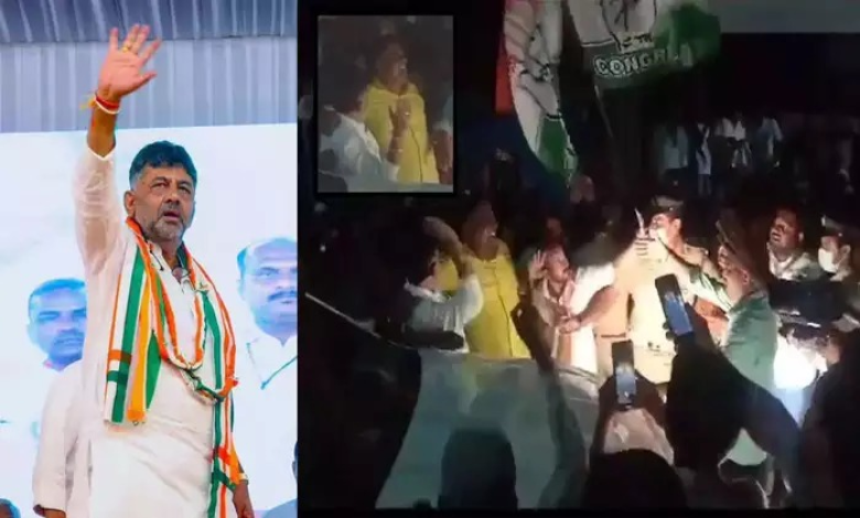 Karnataka Deputy Chief Minister DK Shivakumar slaps Congress worker in Haveri, VIDEO goes viral