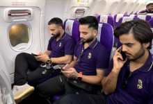 The Kolkata players' chartered plane circled in the air for hours