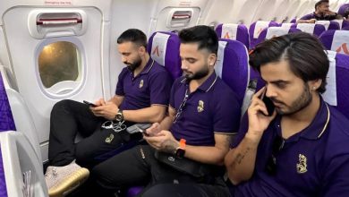 The Kolkata players' chartered plane circled in the air for hours