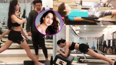 Nora Fatehi does her work-out even in this heat