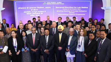 Foreign delegation influenced by Election Commission of India He praised the election process and the enthusiasm of the voters