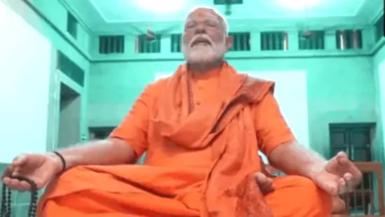 PM Modi begins 45-hr ‘dhyan’ at Kanyakumari's Vivekananda Rock