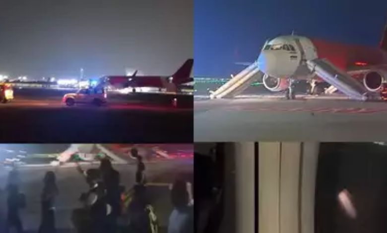 Bengaluru to Kochi flight engine catches fire at Bengaluru Airport