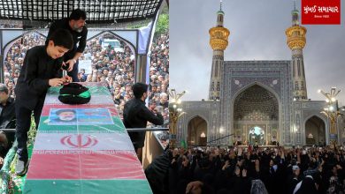 Former President of Iran Ebrahim Raisi was buried in a gold-domed mausoleum