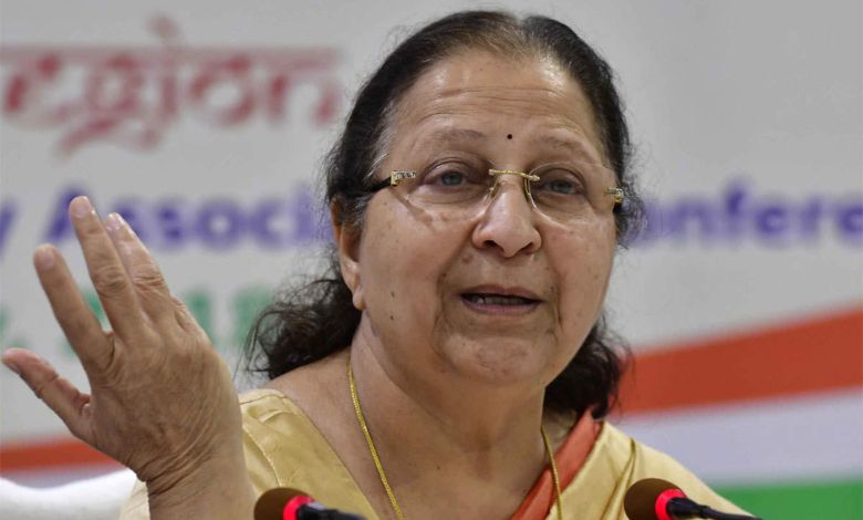 Viral video of Sumitra Mahajan, says... "People don't vote for BJP"