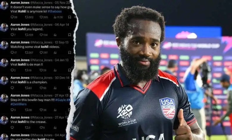 T20 World Cup: Aaron Jones is a big fan of Kohli, post goes viral