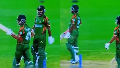 T20 World Cup: Bangladesh batsman takes dressing room help for DRS, video goes viral