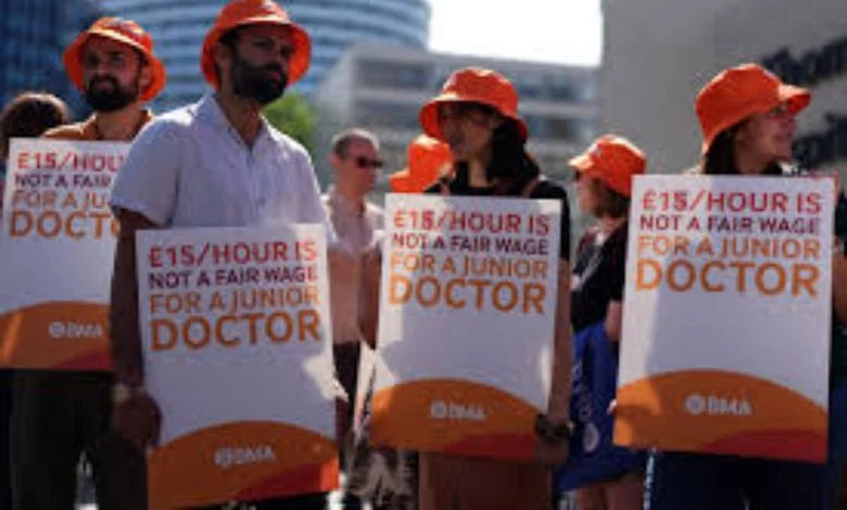 Doctors went on strike in England before the General Election