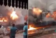 Fire in Passenger Train: The coach of Patna-Jharkhand passenger train got burnt