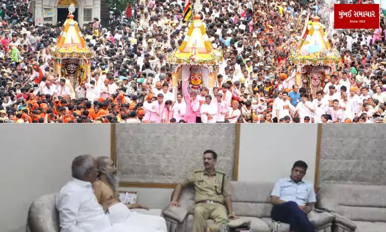 Temple trustee and police meeting regarding the security of Jagannathji's Rath Yatra