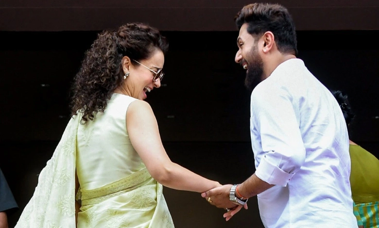 Kangana Ranaut Chirag Paswan arrived together parliament