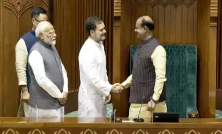 PM Modi congratulate Om Birla Rahul Gandhi Constitution