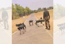 Robo dogs indian army face china LAC